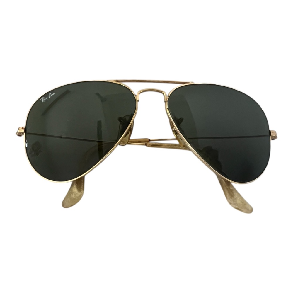Vintage Ray Ban Bausch Gold 58mm Aviator Sunglasses 58-14